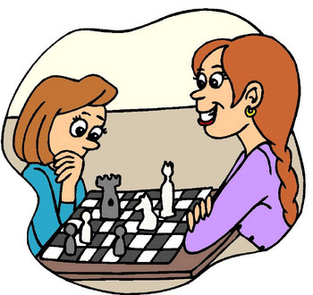 Girls Playing Chess